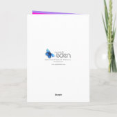 ユニコーンレインボーカラフル第3誕生日カード カード (裏面)