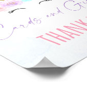 ユニコーンレインボーカード&ギフトパーティーサイン ポスター (角)