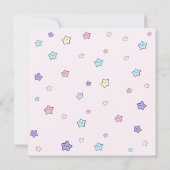 ユニコーンレインボーガールズバースデーパーティー招待状 招待状 (裏面)