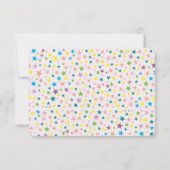 ユニコーンレインボーガール誕生日サンキューユー サンキューカード (裏面)