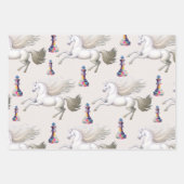 ユニコーンレインボークイーンチェスフローラ ラッピングペーパーシート (正面)