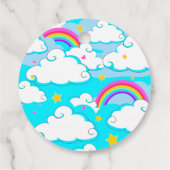 ユニコーンレインボークラウドスターズバウンスハウスギフト フェイバータグ (裏面)