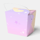 ユニコーンレインボーグリッターガールバースデーパーティーの好意 フェイバーボックス (裏面サイド)