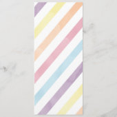 ユニコーンレインボーグリッタースターズバースデーパーティードフード メニュー (裏面)