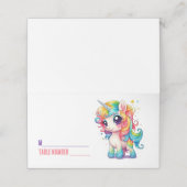 ユニコーンレインボーシーティング折り畳み座席表 プレイスカード (外部開封)