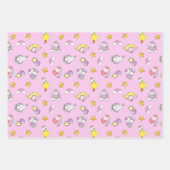 ユニコーンレインボースターをテーマにしたコレクション ラッピングペーパーシート (正面3)