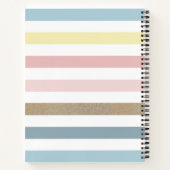 ユニコーンレインボーストライプズマジカル ノートブック (裏面)