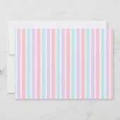 ユニコーンレインボースパークルズ金ゴールド 招待状 (裏面)