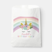 ユニコーンレインボーズ誕生日パーティー フェイバーバッグ (正面)