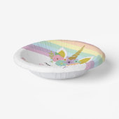 ユニコーンレインボーズ誕生日パーティー ペーパーボウル (傾斜あり)