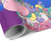 ユニコーンレインボーテーマラッピング紙 ラッピングペーパー (ロールコーナー)