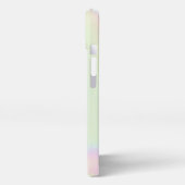 ユニコーンレインボーホログラフビジネスロゴ&ソーシャル iPhoneケース (左側面)