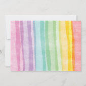 ユニコーンレインボーマジカル誕生日写真 サンキューカード (裏面)