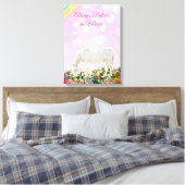 ユニコーンレインボー常信じに魔法ウォールアート キャンバスプリント (インサイチュ (寝室))