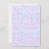 ユニコーンレインボー誕生日カードテンプレート サンキューカード (裏面)