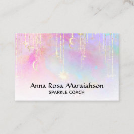 *~*ユニコーンレインボー金ゴールドスパークルグリッターサンムーン 名刺