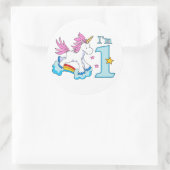 ユニコーンレインボー1日 ラウンドシール (バッグ)