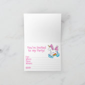 ユニコーンレインボー5th誕生日 招待状 (内部)