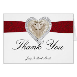 ユニコーンレッドレースサンキューカード