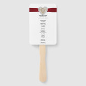 ユニコーンレッドレース結婚式 プログラムファン ハンドファン (裏面)