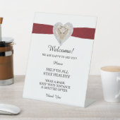 ユニコーンレッド結婚レースの安全性 台座サイン (インサイチュ)