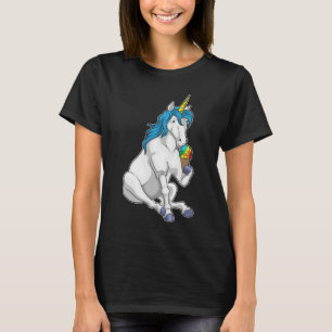 ユニコーンワッフルアイスクリーム Tシャツ