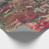 ユニコーン中世アート – ハンターが城に戻る ラッピングペーパー (角)