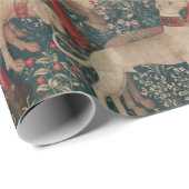 ユニコーン中世アート – ハンターが城に戻る ラッピングペーパー (ロールコーナー)