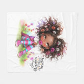 ユニコーン予測できなフリースブランケットのような少女の夢 フリースブランケット (正面(横))