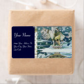 ユニコーン付き女性 ラベル (インサイチュ)