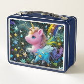 ユニコーン付き弁当 メタルランチボックス (裏面)