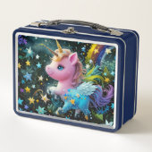 ユニコーン付き弁当 メタルランチボックス (正面)