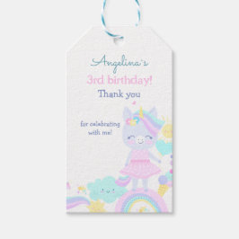 ユニコーン付き第3期の誕生日ギフトラベルおもしろい。 ギフトタグ