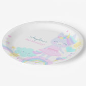 ユニコーン付き第3期紙プレートおもしろい。 ペーパープレート (アングル)