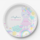 ユニコーン付き第3期紙プレートおもしろい。 ペーパープレート (正面)