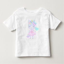 ユニコーン付き誕生日Tシャおもしろいツ3枚。 トドラーTシャツ