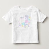 ユニコーン付き誕生日Tシャおもしろいツ3枚。 トドラーTシャツ (正面)