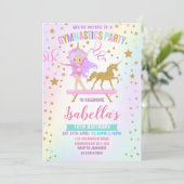 ユニコーン体操の誕生日招待状 招待状 (スタンド正面)