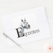 ユニコーン側の目のキーチェーン スクエアシール (封筒)