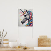 ユニコーン写真アート ポスター (キッチン)