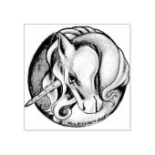 ユニコーン切手 ラバースタンプ (インプリント)