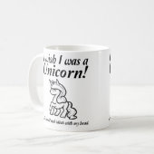 ユニコーン刺しTシャツ ユーモア コーヒーマグカップ (正面左)
