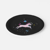 ユニコーン動物の宇宙 ペーパープレート (アングル)