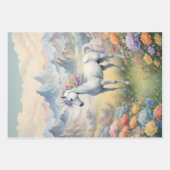 ユニコーン包装紙フラットシート ラッピングペーパーシート (正面)