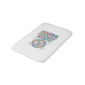 ユニコーン十二星座かわいいベクターデザイン_1 バスマット (アングル)