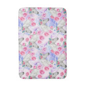 ユニコーン及びバラパターン バスマット (正面縦)