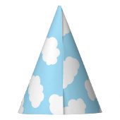 ユニコーン及び虹のかわいい第1誕生会のテーマ パーティーハット (裏面)