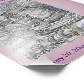 ユニコーン及び蝶の動物枠テンプレート フォトプリント (角)