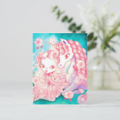 ユニコーン喜び ポストカード (スタンド正面)