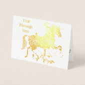 ユニコーン回転木馬馬 箔カード (正面)